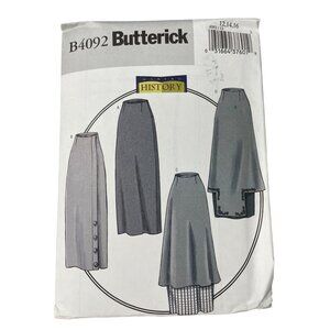 Butterick B4092 Sewing Pattern Size 12 14 16 Misses 1914 Basque Skirt UNCUT